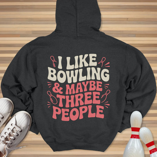I Like Bowling Groovy Hoodie