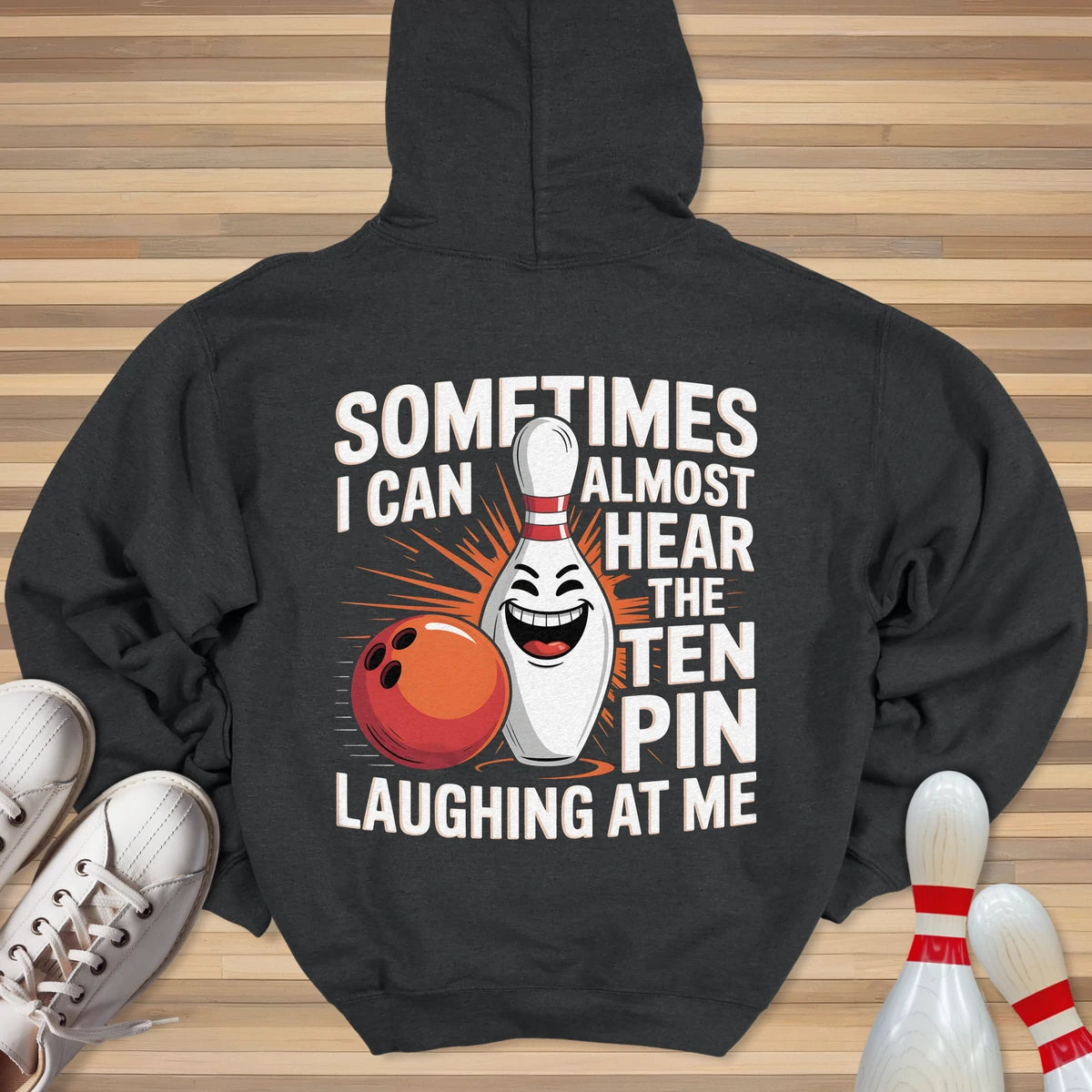 Evil Ten Pin Laughing Hoodie