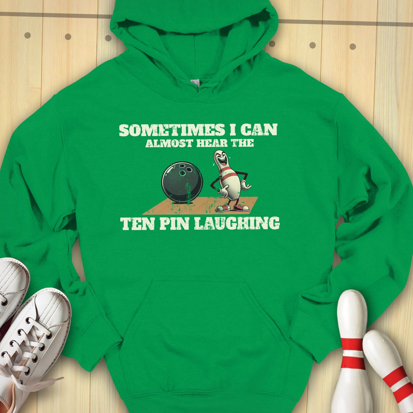 Ten Pin Laughing Hooded Sweatshirt