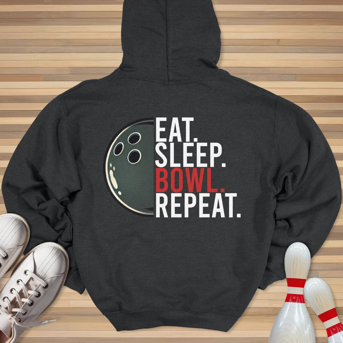 Eat Sleep Bowl Repeat Hoodie