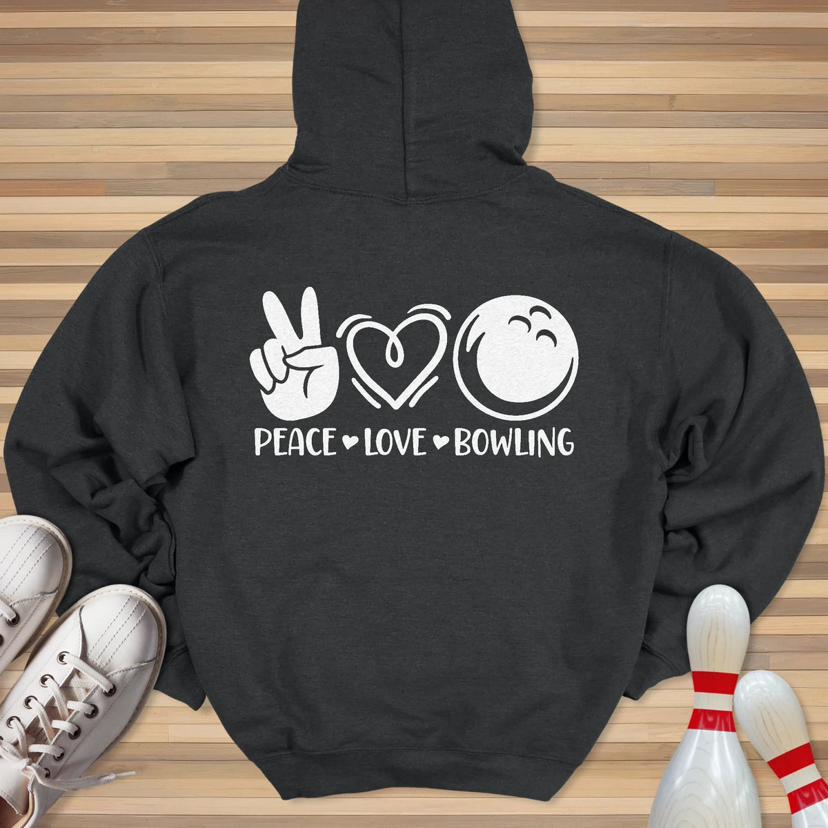 Peace Love Bowling Hoodie