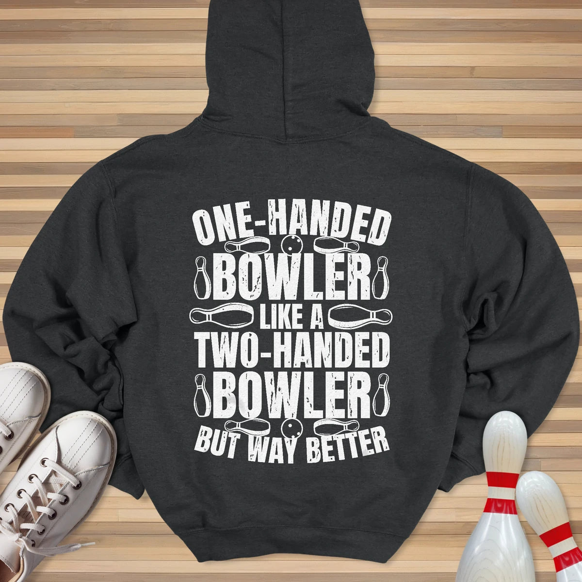 One Handed Bowler Hoodie