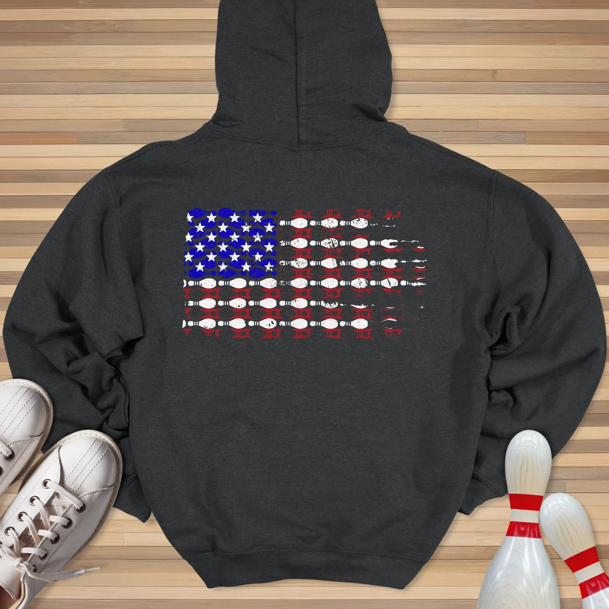Bowling US Flag Hoodie
