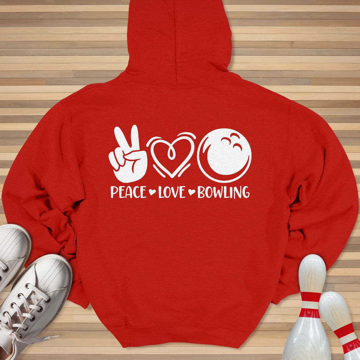 Peace Love Bowling Hoodie