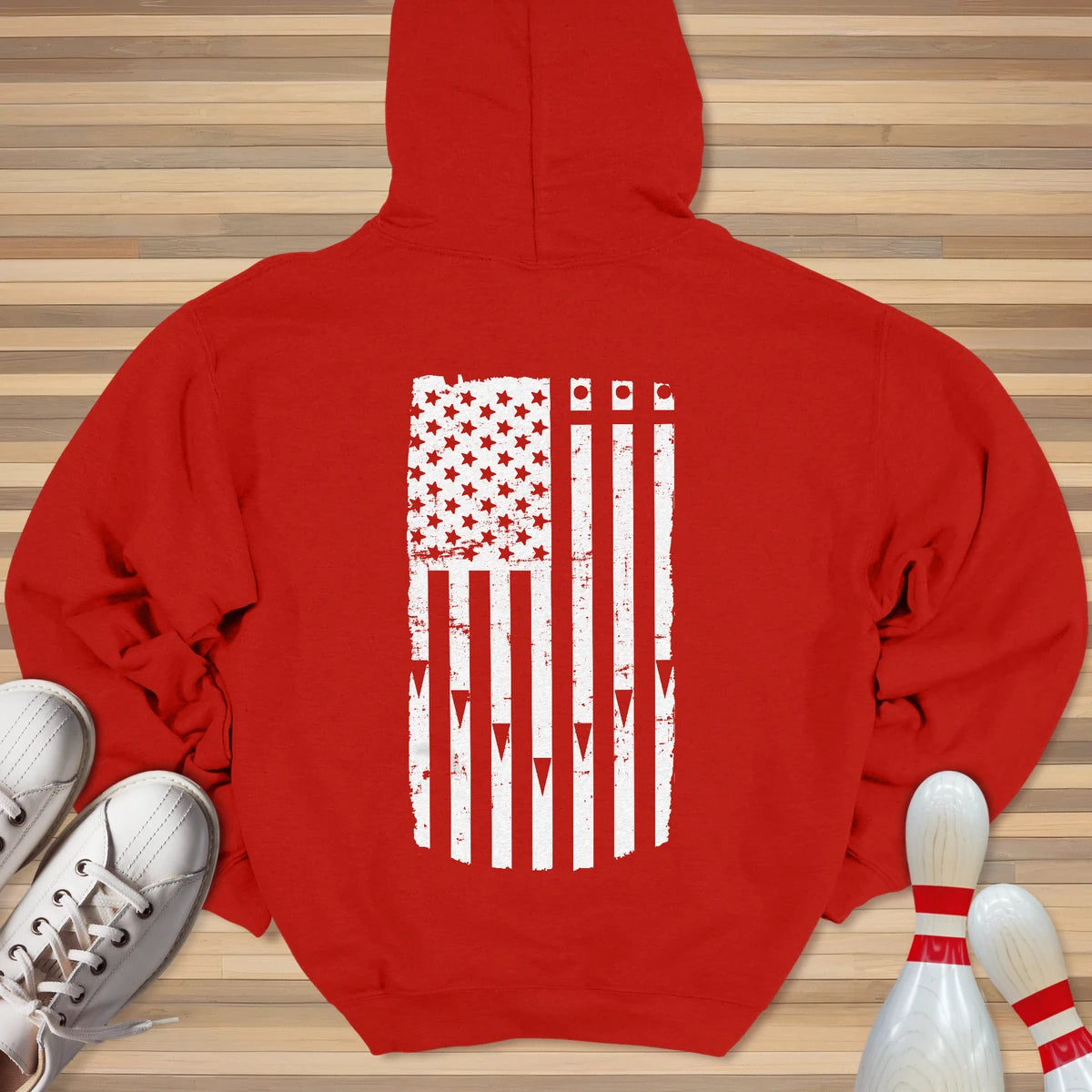 Lane Flag White Hoodie