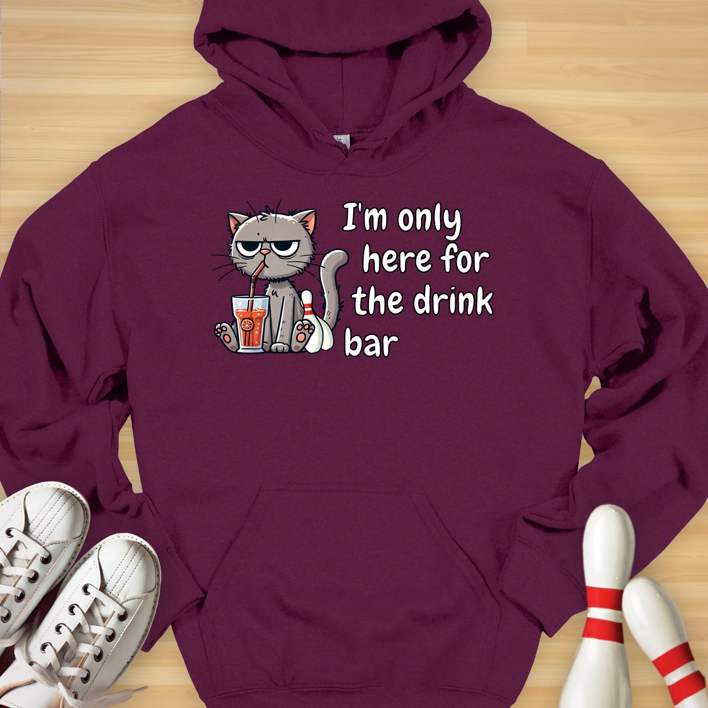 Drink Bar Cat Hoodie