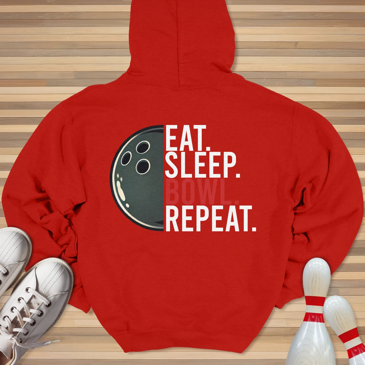 Eat Sleep Bowl Repeat Hoodie