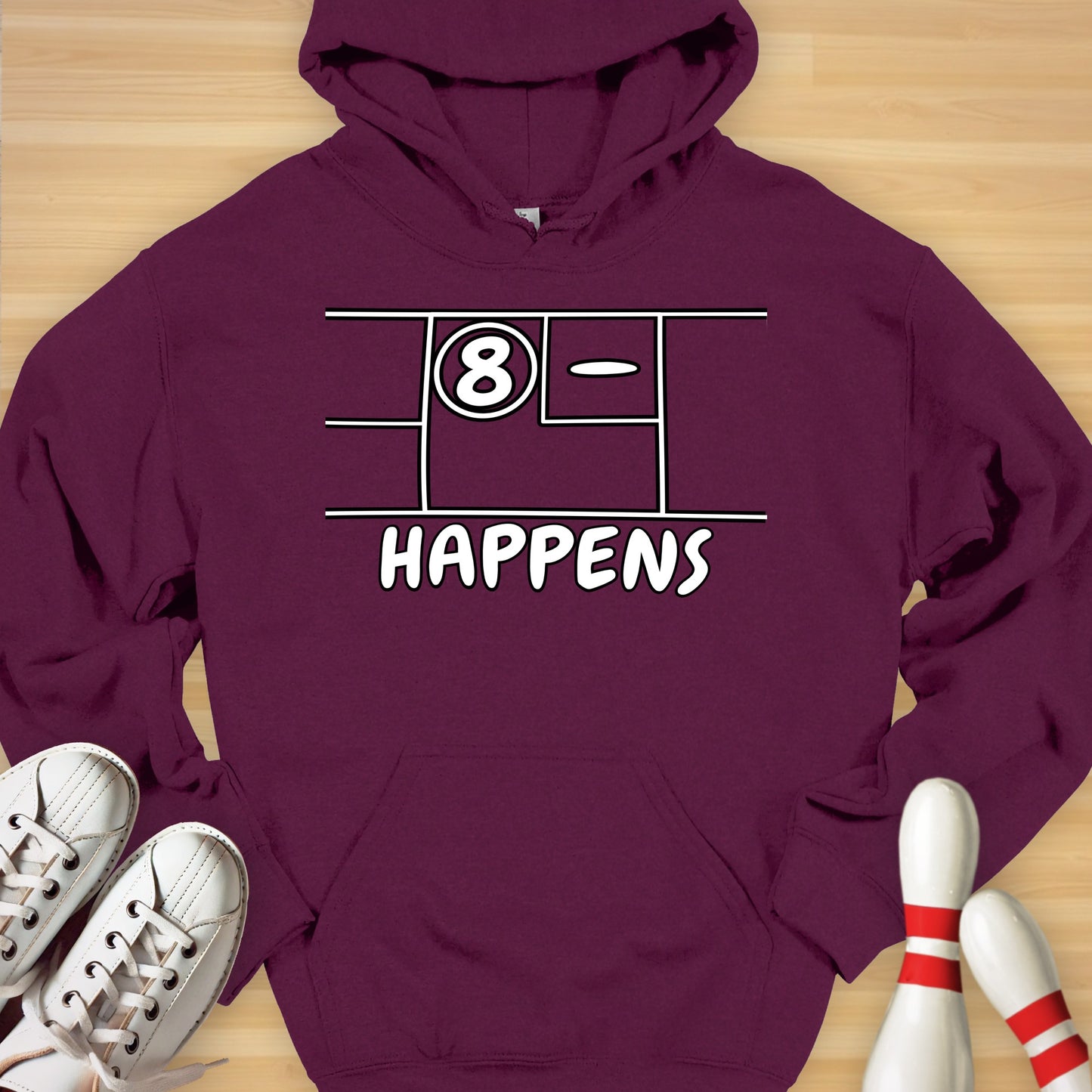 Split Happens Cartoon Hoodie