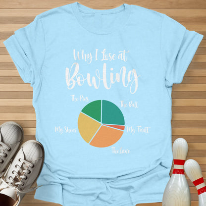 Why I Lose Pie Chart T-Shirt