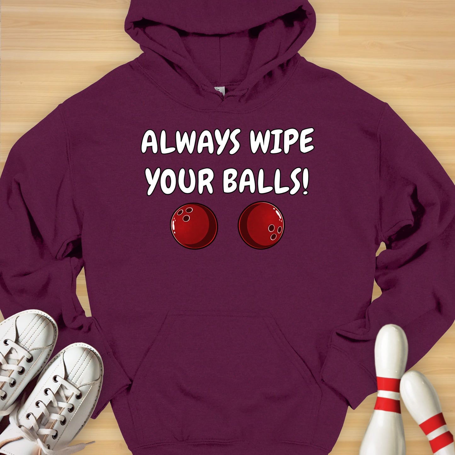 Always Wipe Cartoon Hoodie