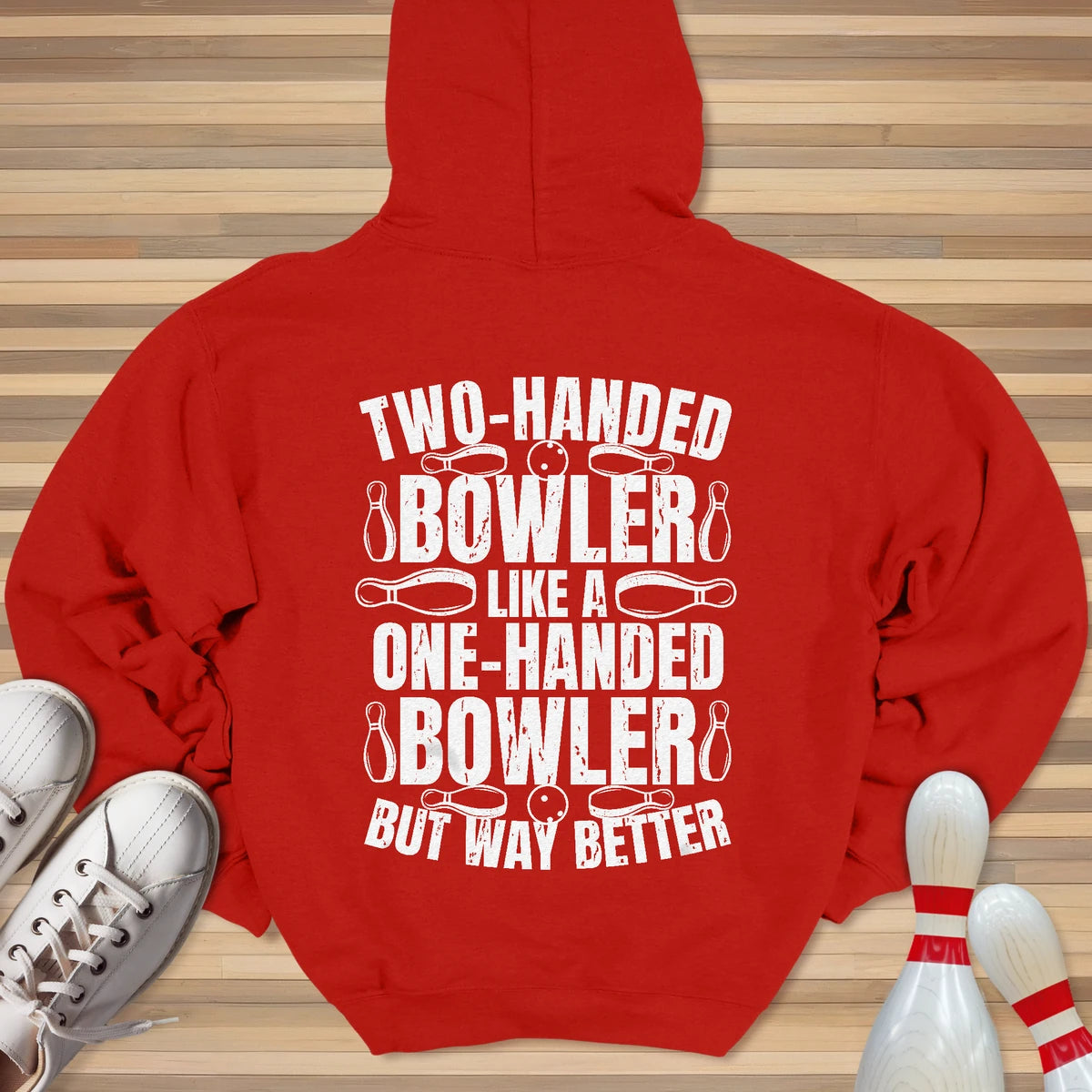 Two Handed Bowler Hoodie
