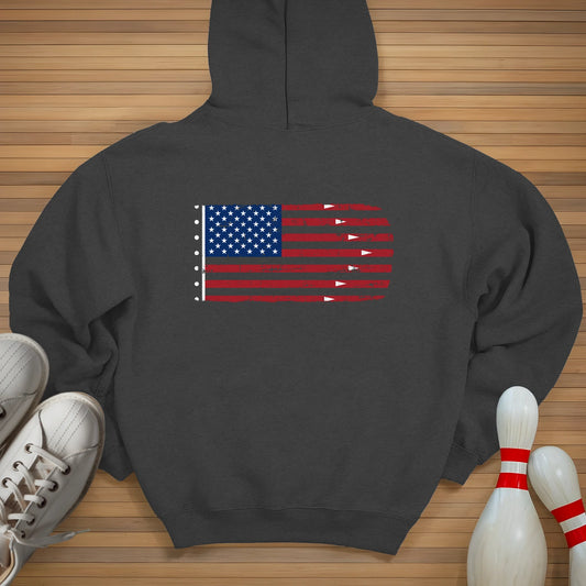 Bowling US Flag Hoodie