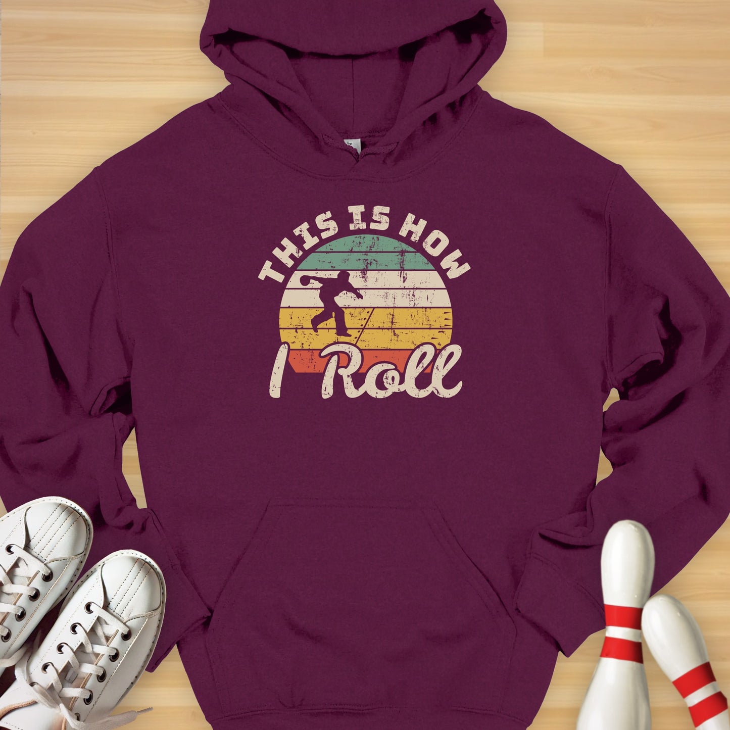 How I Roll Retro Sunrise Hoodie