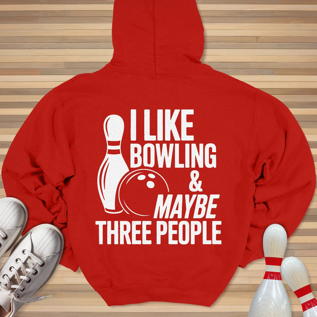 I Like Bowling Hoodie