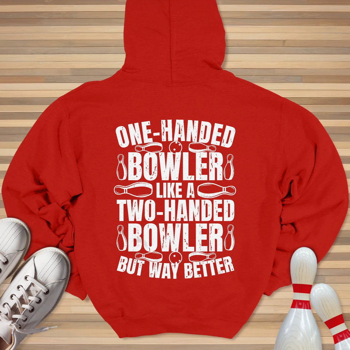 One Handed Bowler Hoodie