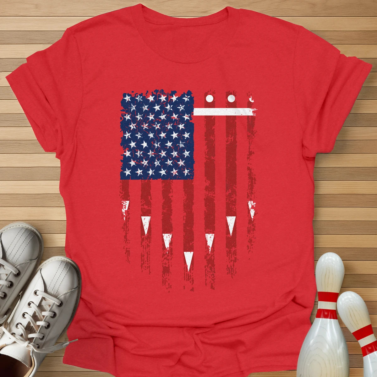 Bowling Lane Flag T-Shirt