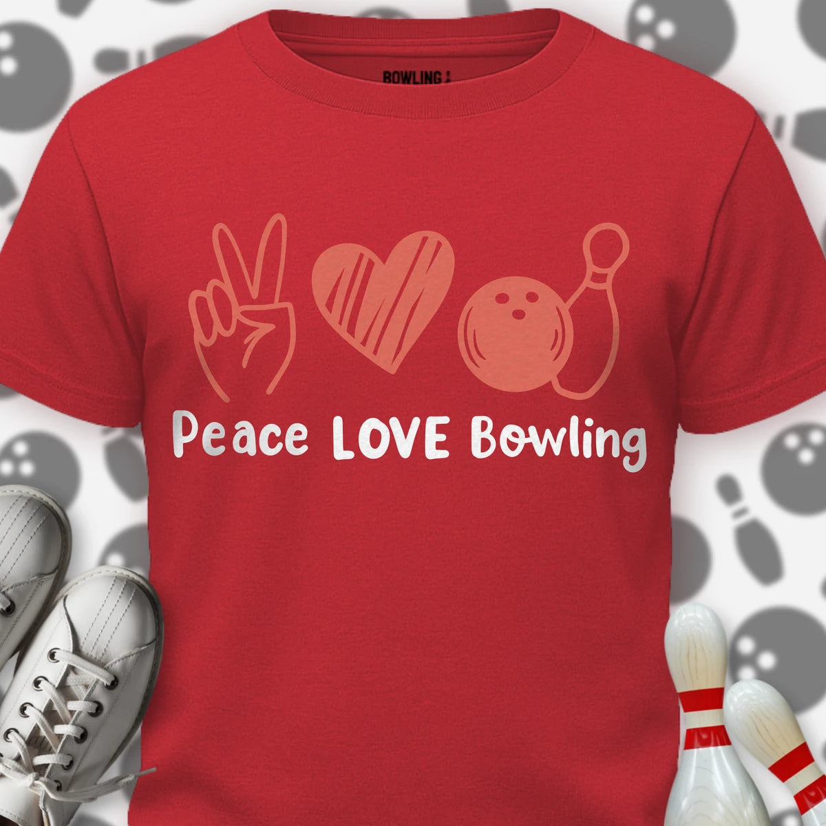 Peace Love & Bowling T-Shirt
