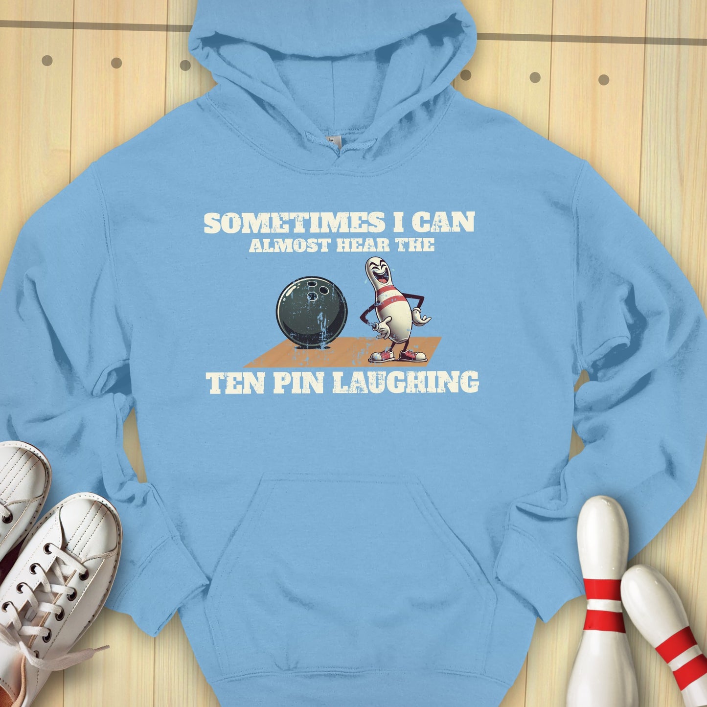 Ten Pin Laughing Hooded Sweatshirt