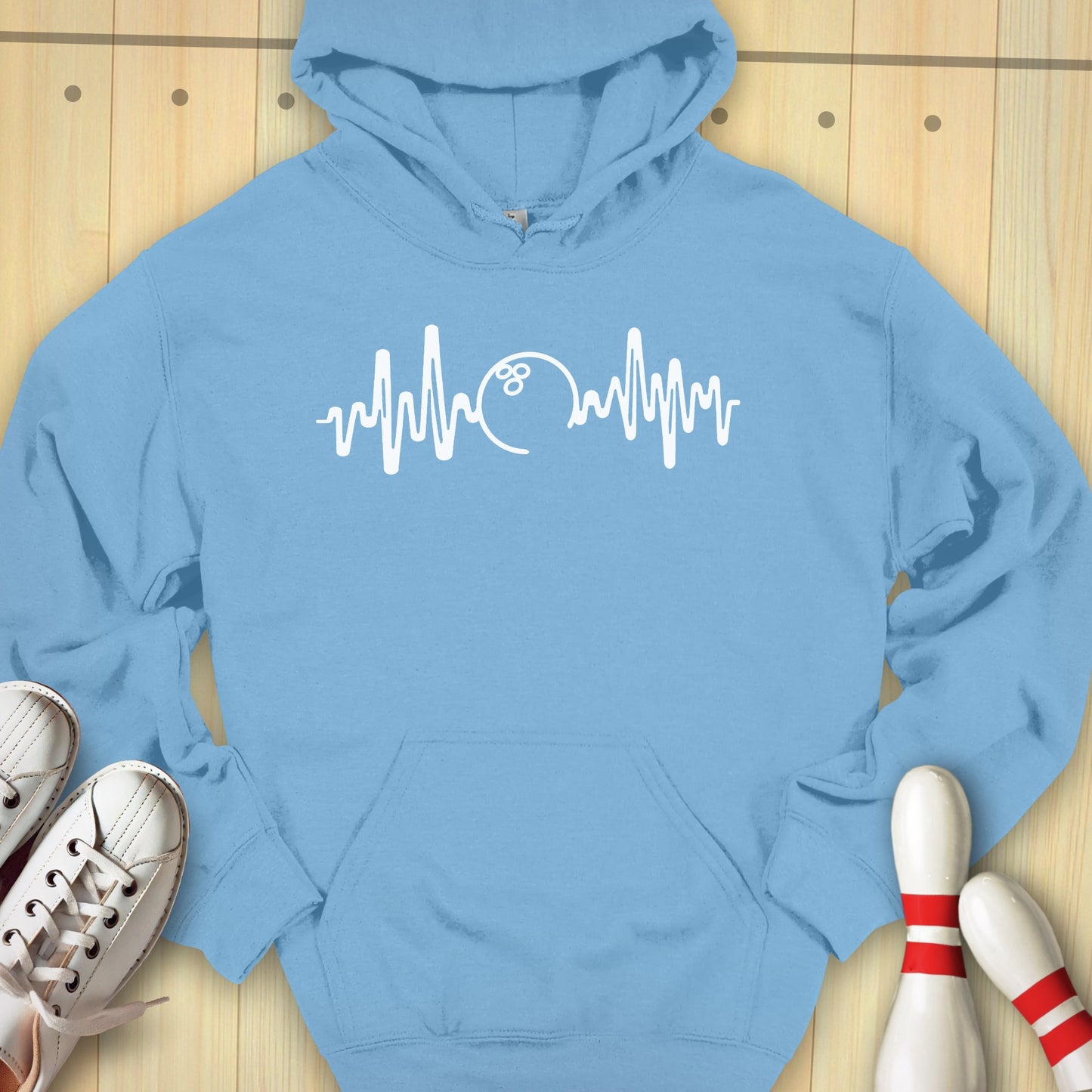 Bowling Heartbeat Hooded Sweatshirt