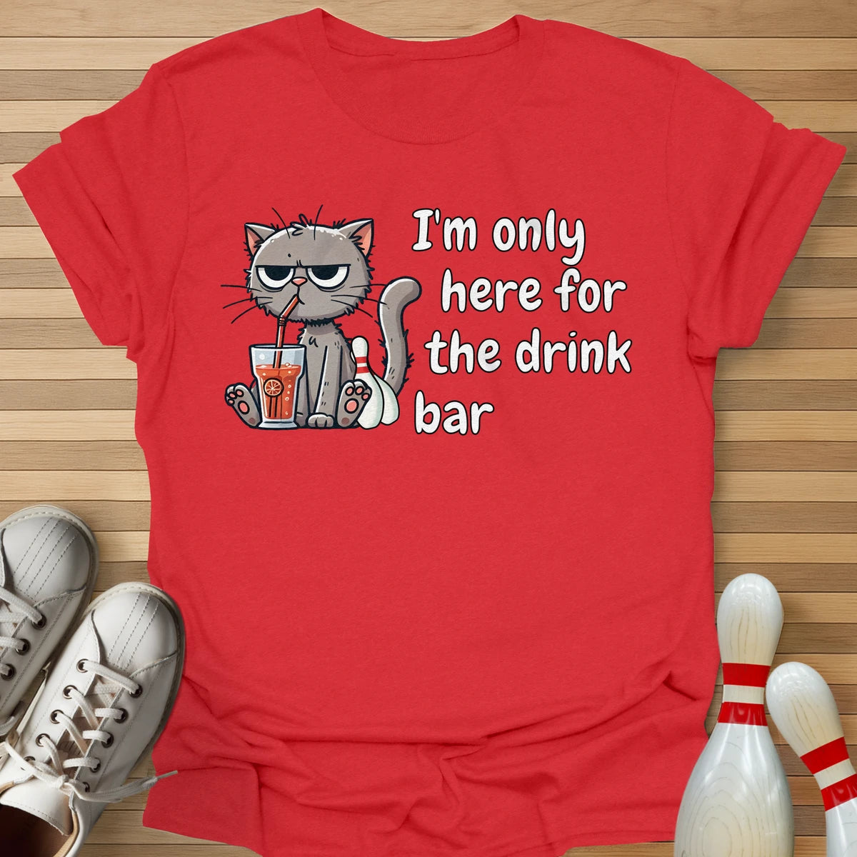 Drink Bar Cat T-Shirt