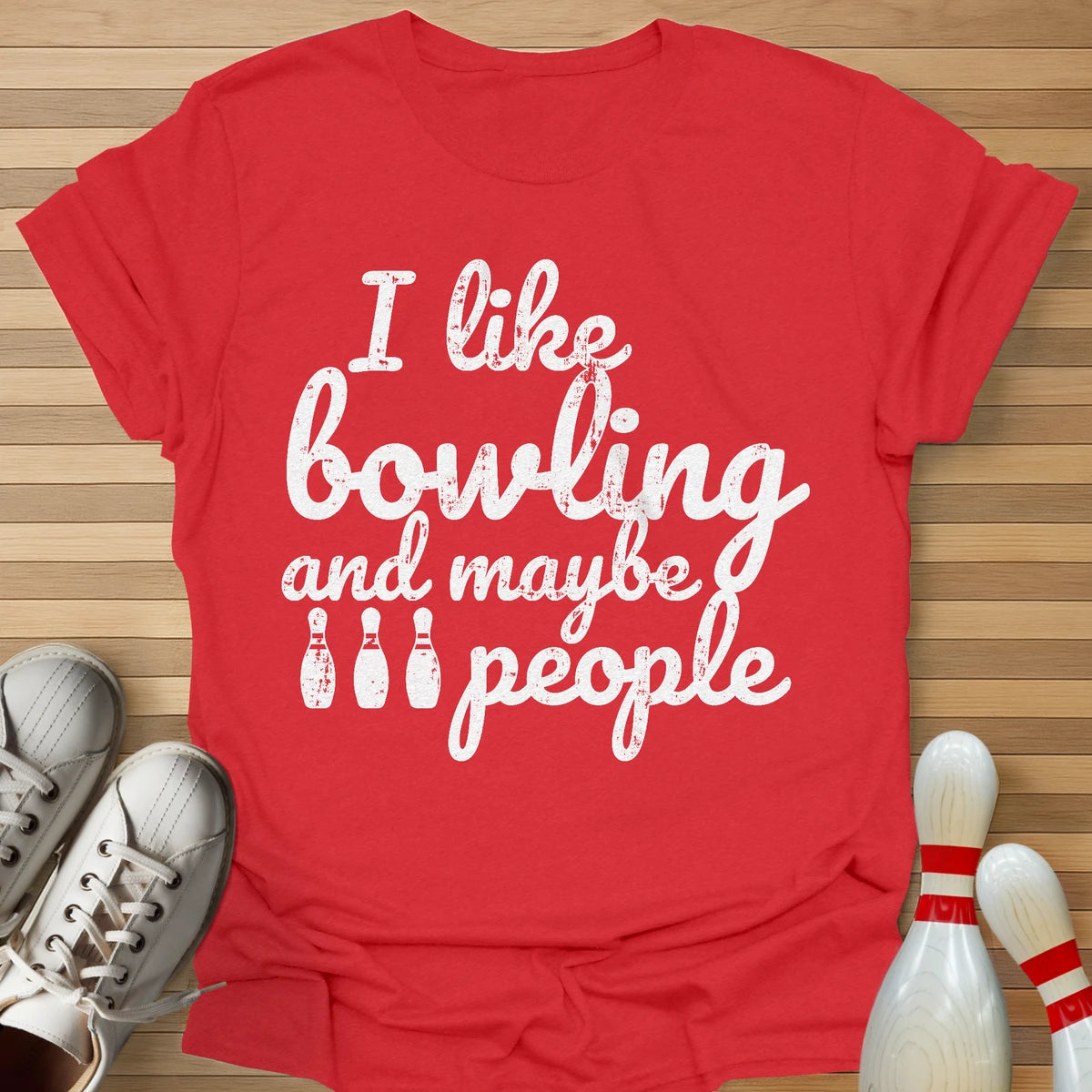 Bowling And 3 People T-Shirt