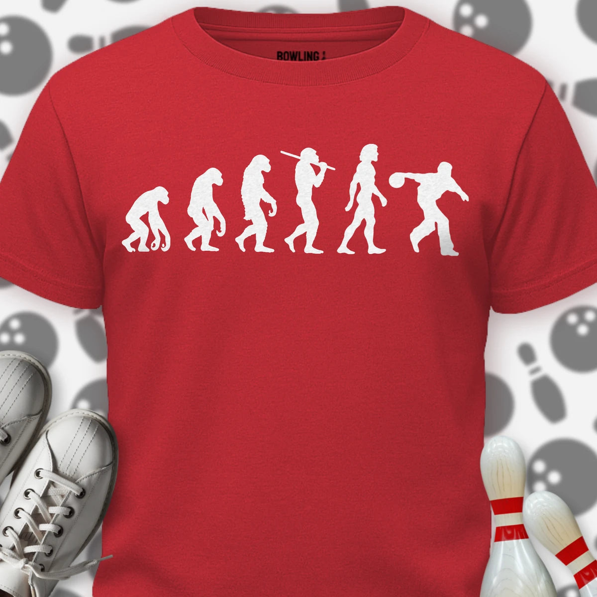 Evolution Of Bowling T-Shirt
