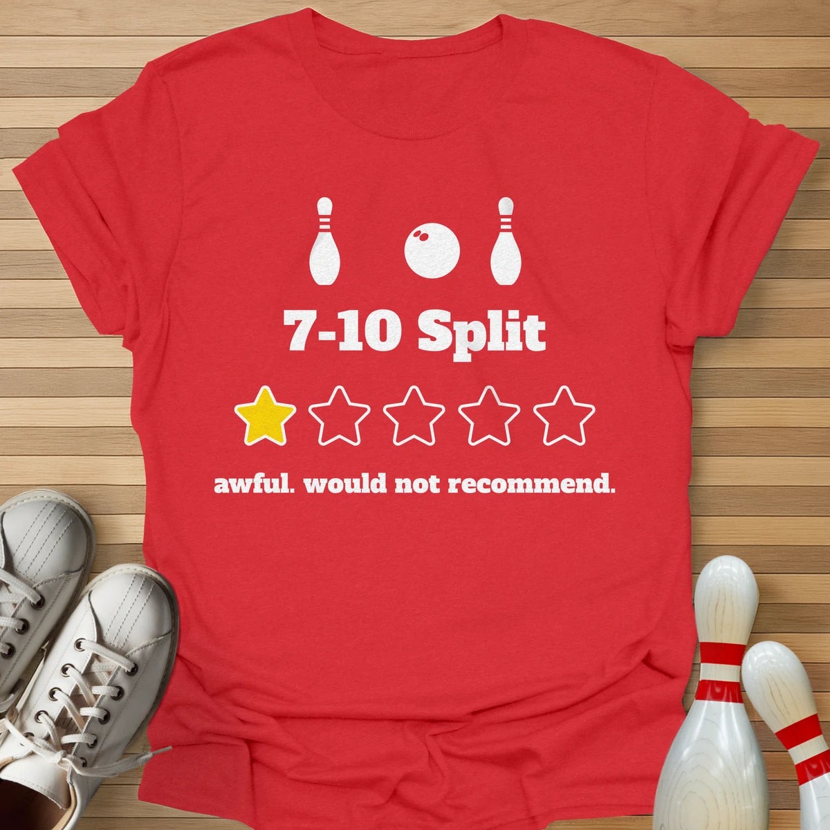7-10 Split 1 Star Review T-Shirt