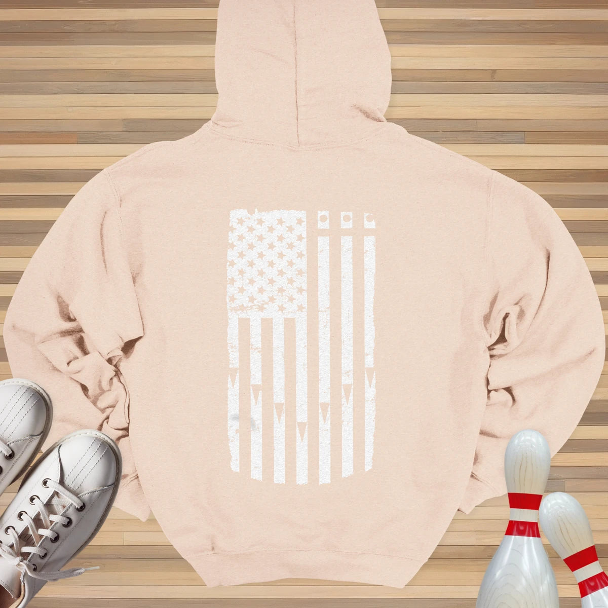 Lane Flag White Hoodie