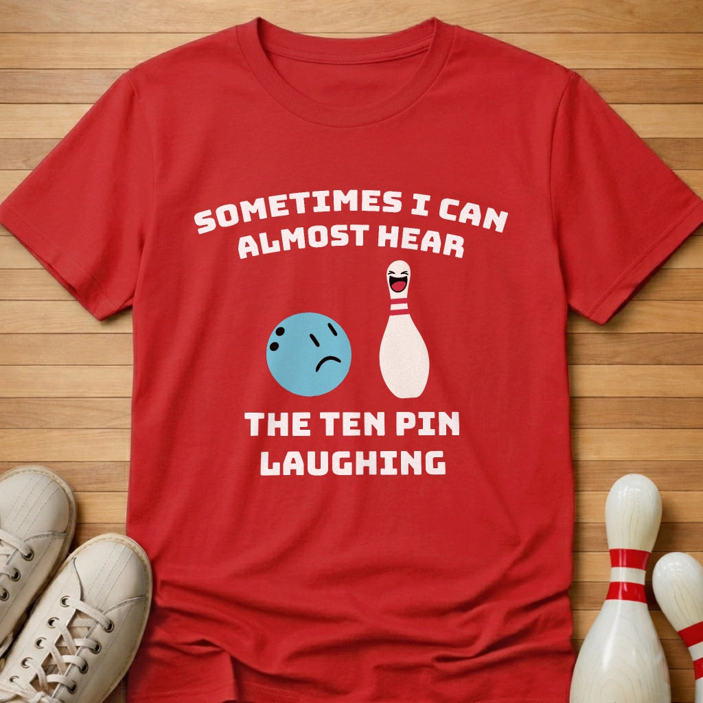 Ten Pin Laughing Cartoon T-Shirt