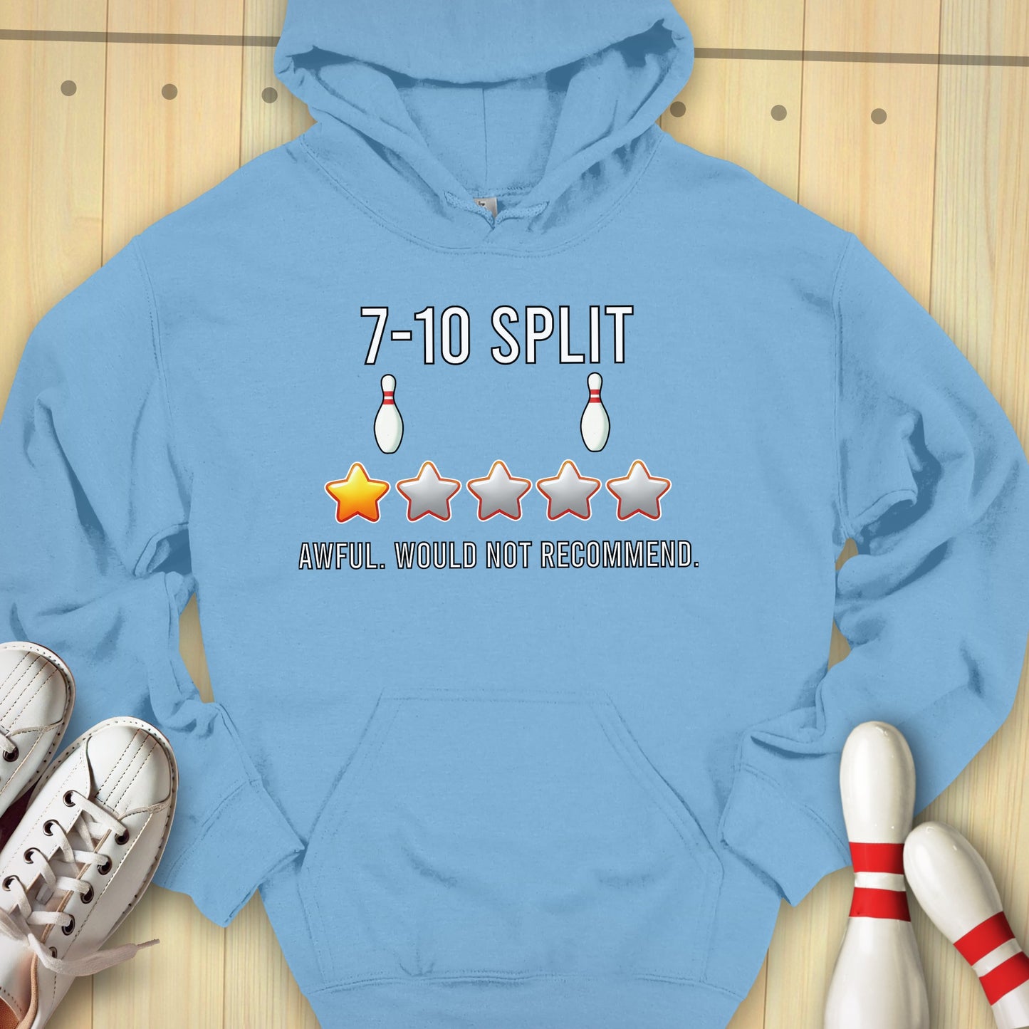 Split Review Hooded Sweatshirt