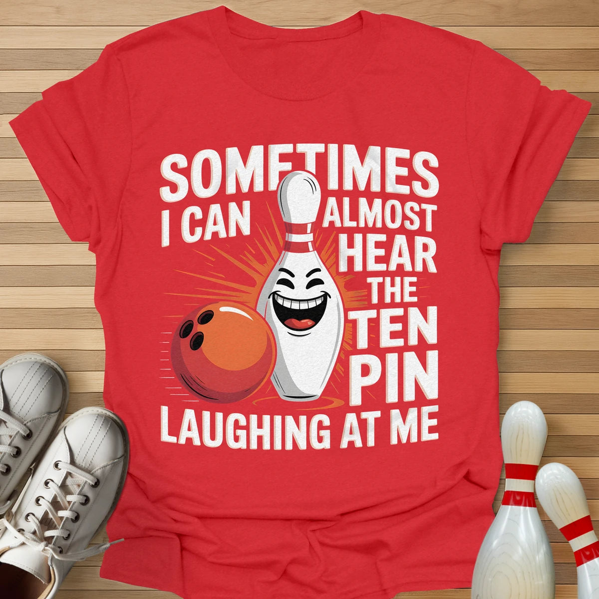 Evil Ten Pin Laughing T-Shirt