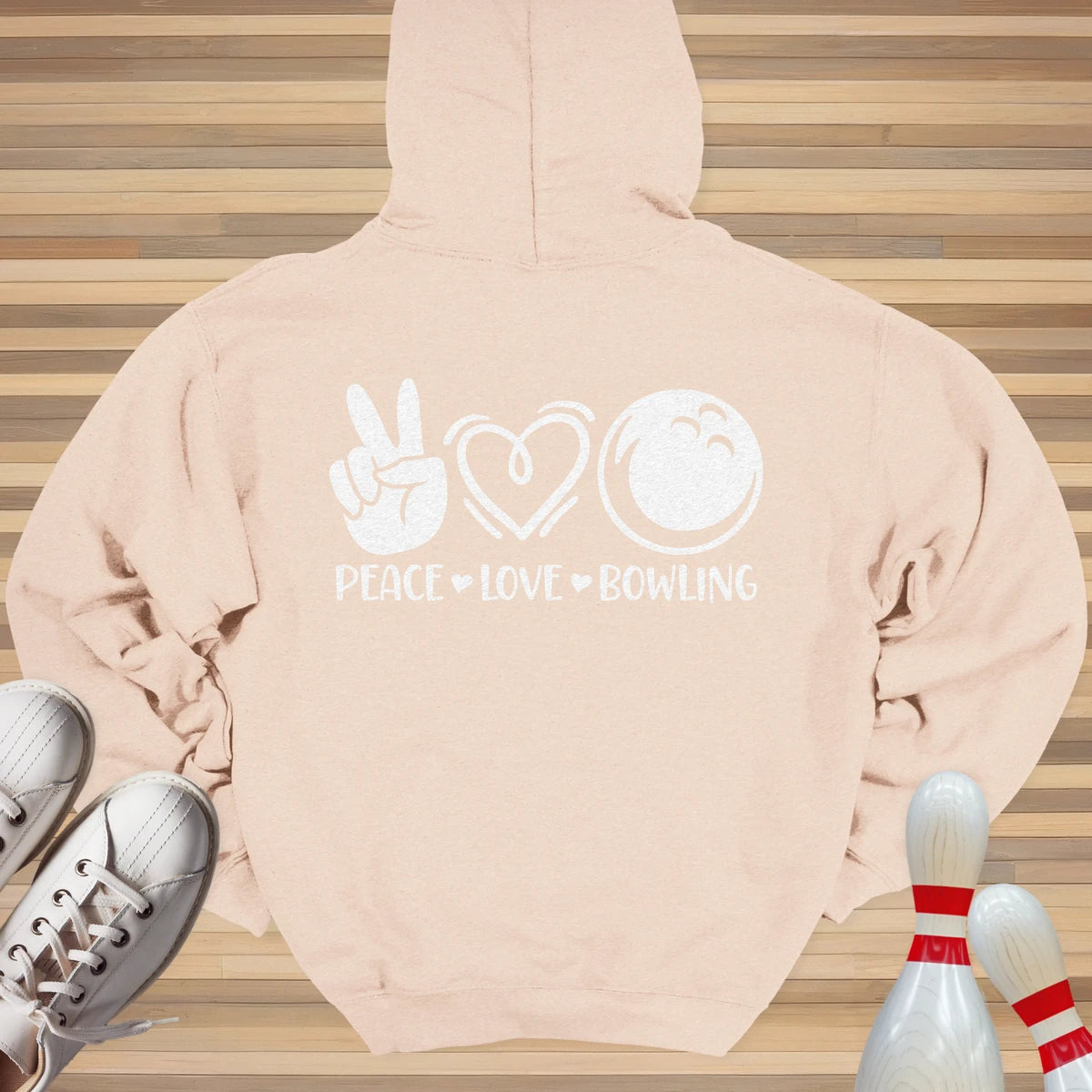 Peace Love Bowling Hoodie