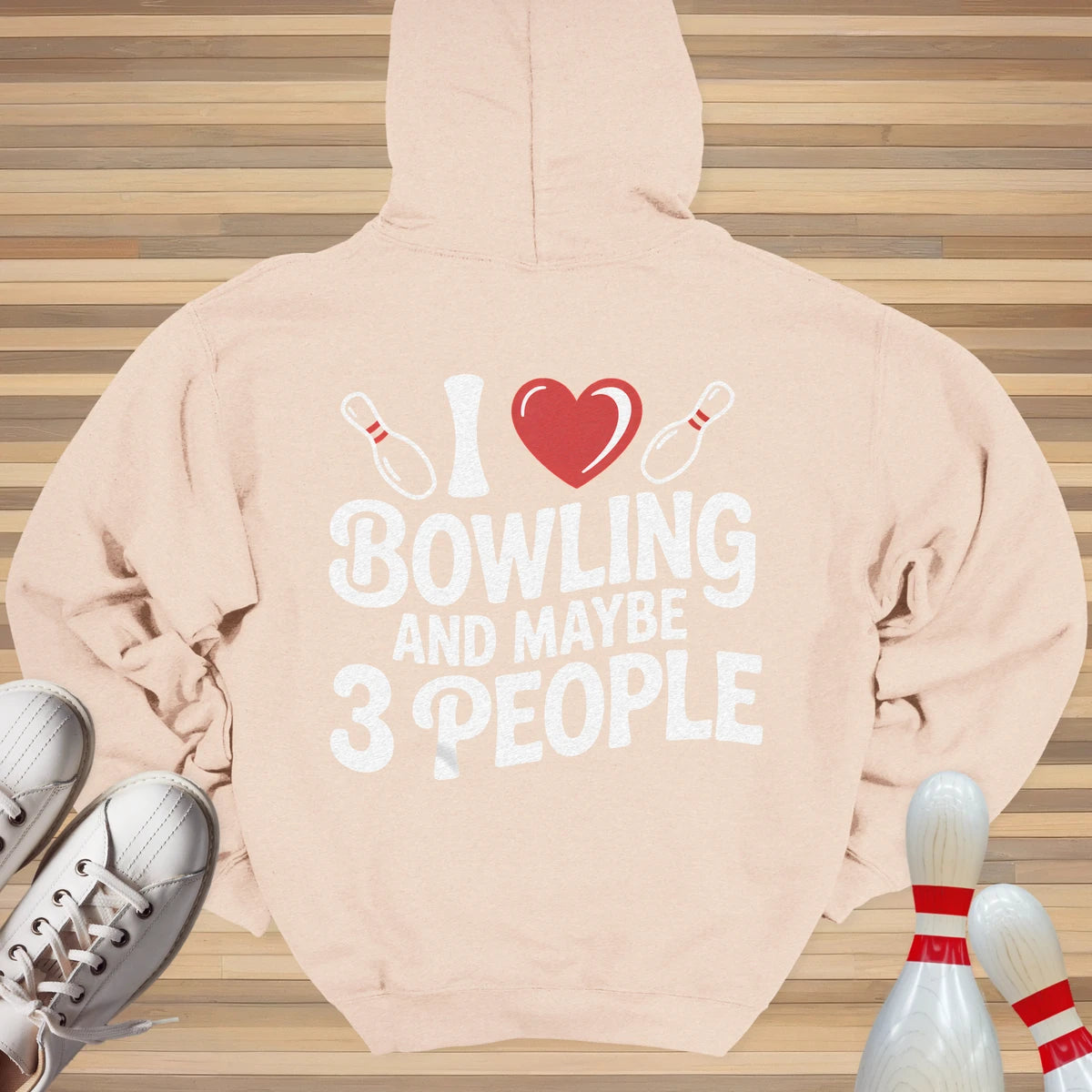 I Heart Bowling Hoodie
