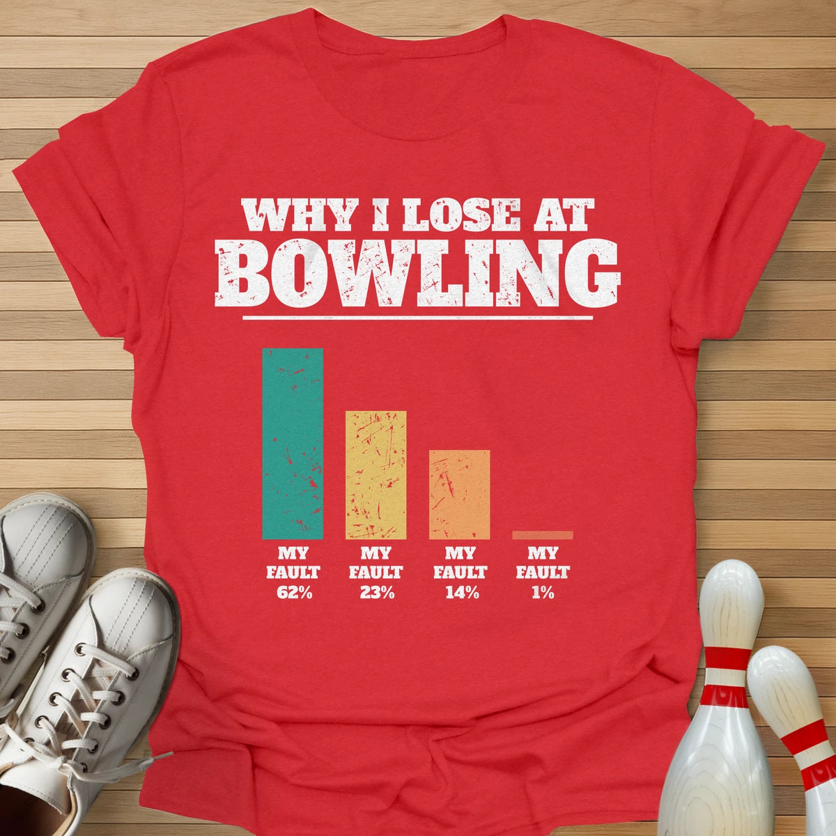 Why I Lose Bar Chart T-Shirt