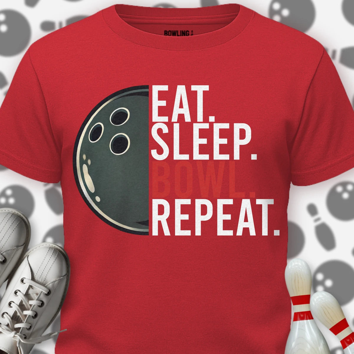 Eat Sleep Bowl Repeat T-Shirt