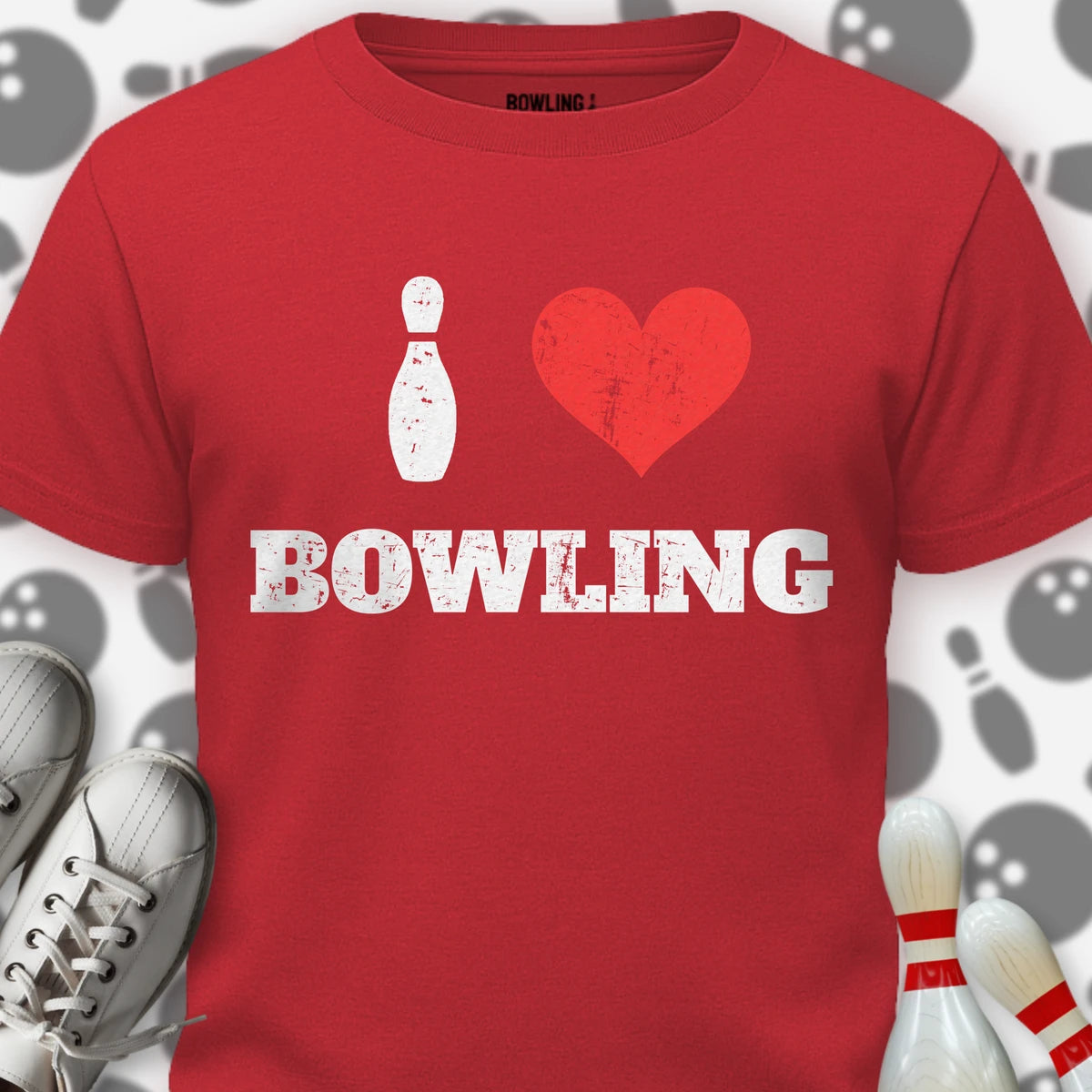 I Heart Bowling Pin T-Shirt