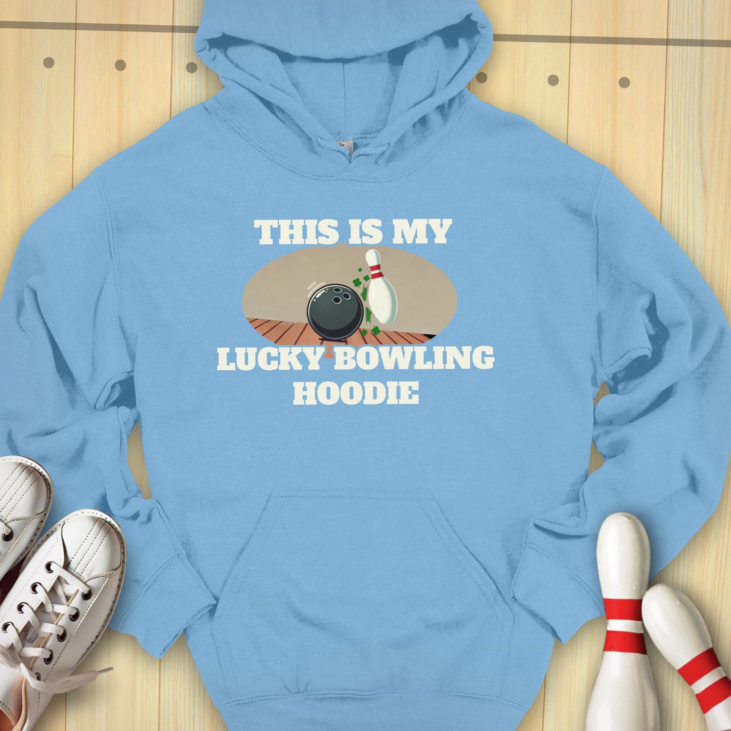 Lucky Bowling Hoodie Hooded Sweatshirt