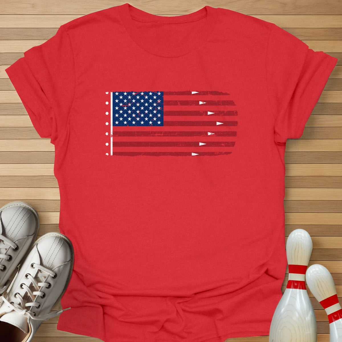 Bowling US Flag T-Shirt