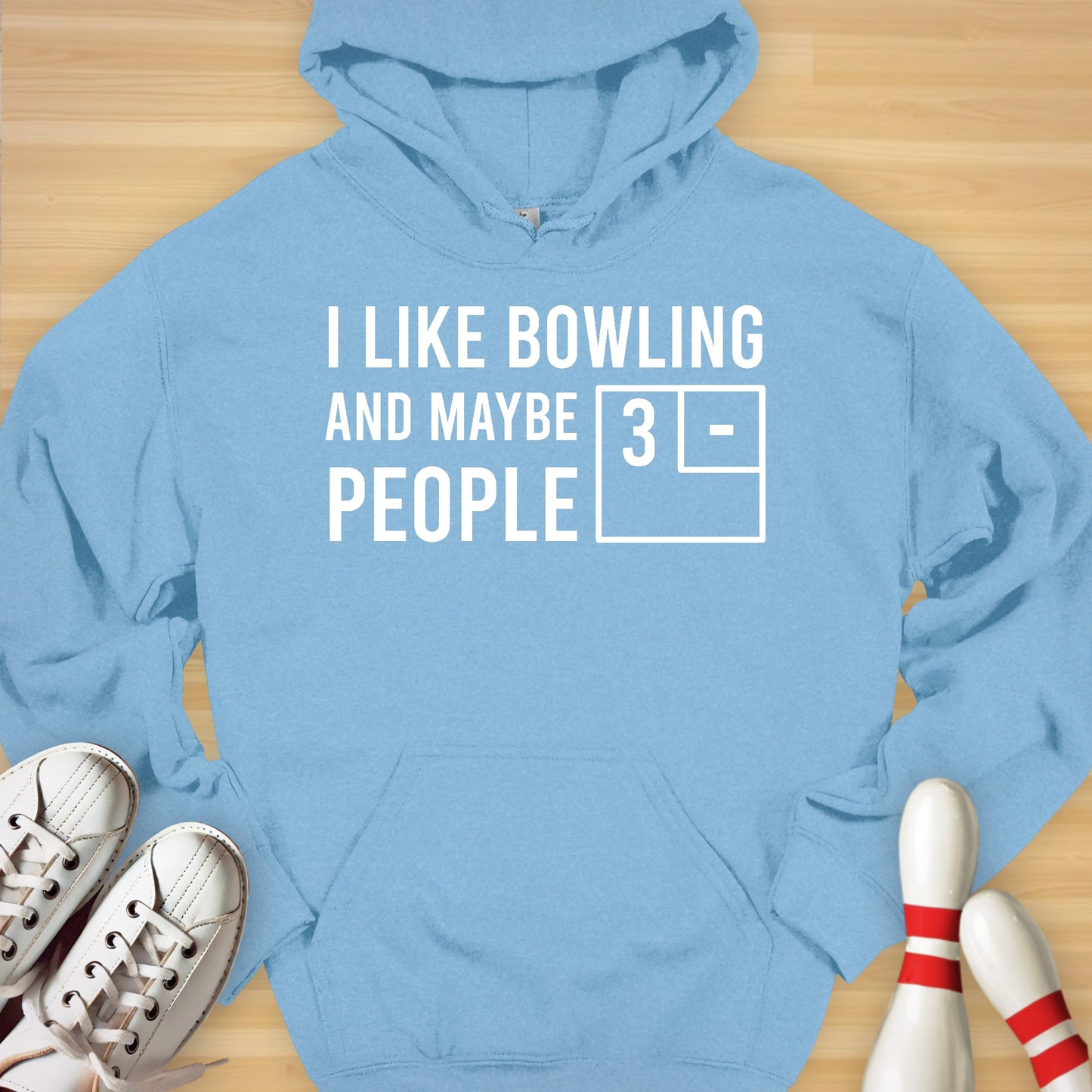 Bowling & Maybe 3 People Scoreboard Hoodie