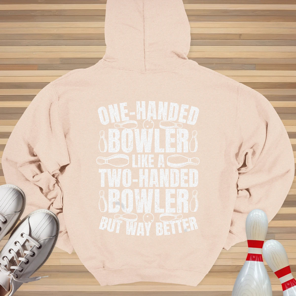 One Handed Bowler Hoodie