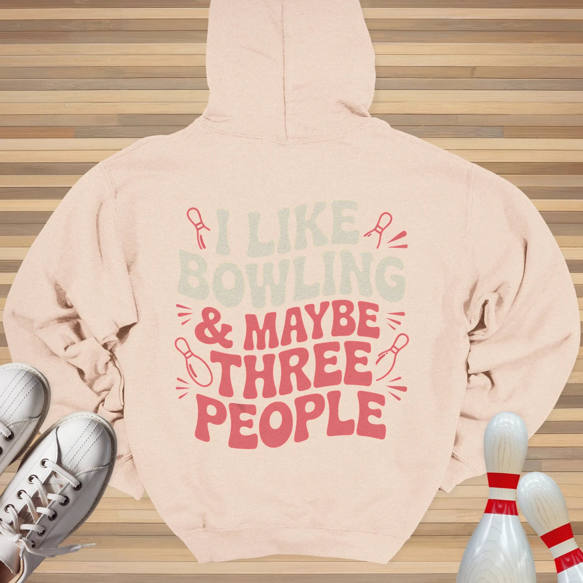 I Like Bowling Groovy Hoodie