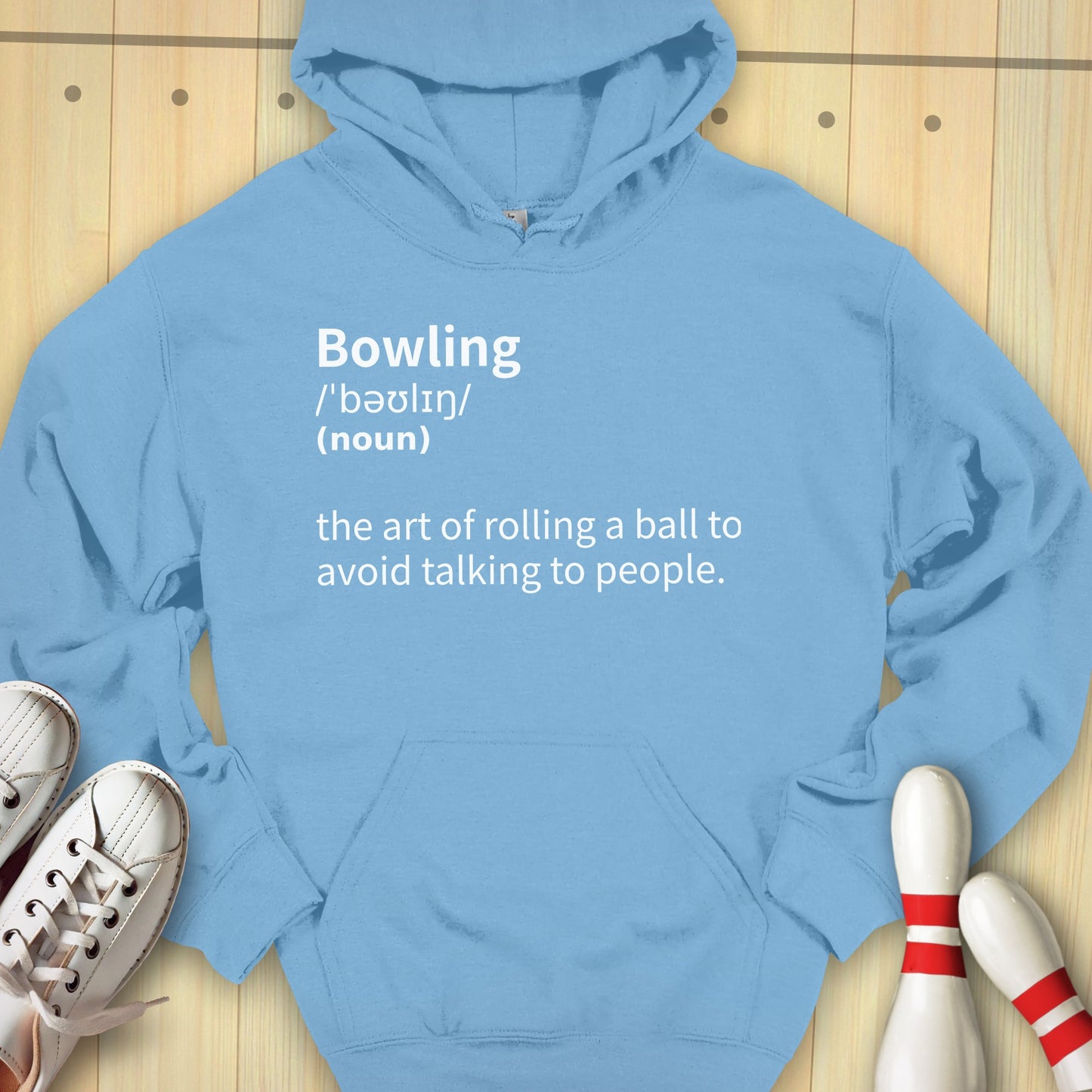 Bowling Definition Hooded Sweatshirt