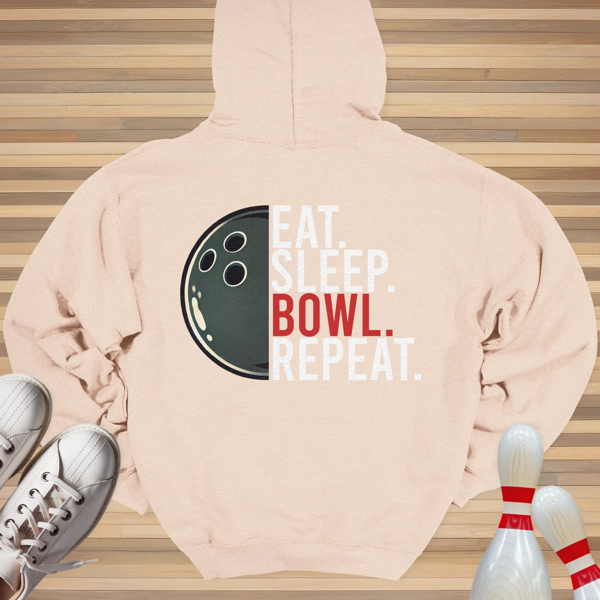 Eat Sleep Bowl Repeat Hoodie
