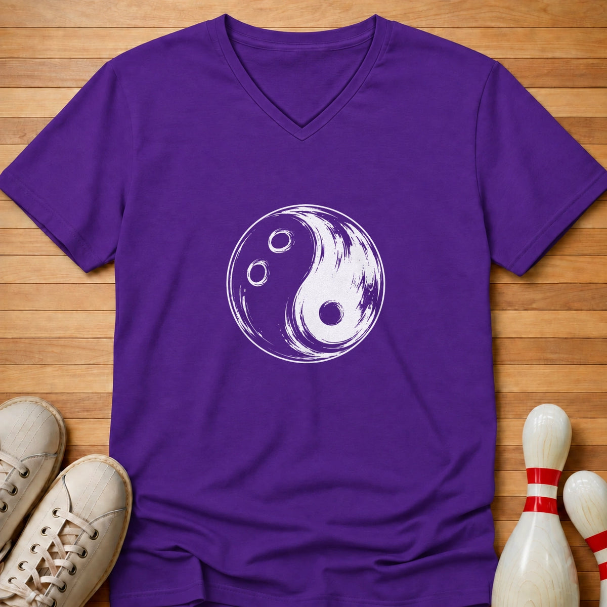 Yin Yang Ball Women's V-Neck