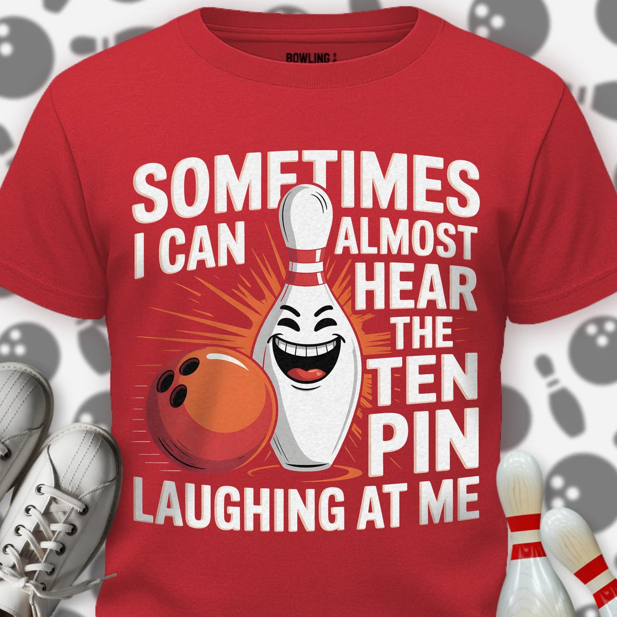Evil Ten Pin Laughing T-Shirt