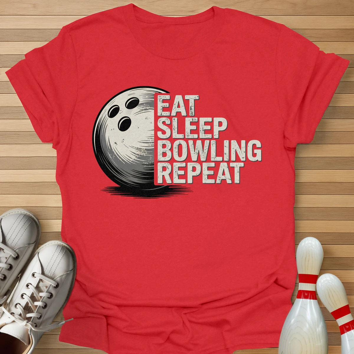 Eat Sleep Bowling Repeat T-Shirt