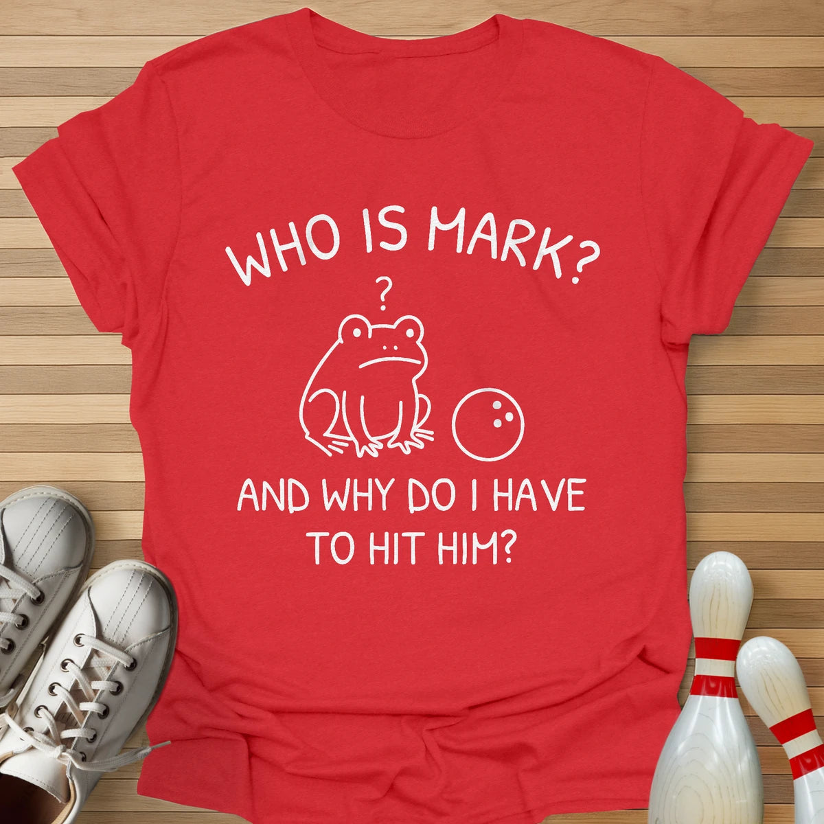 Who Is Mark Cartoon T-Shirt