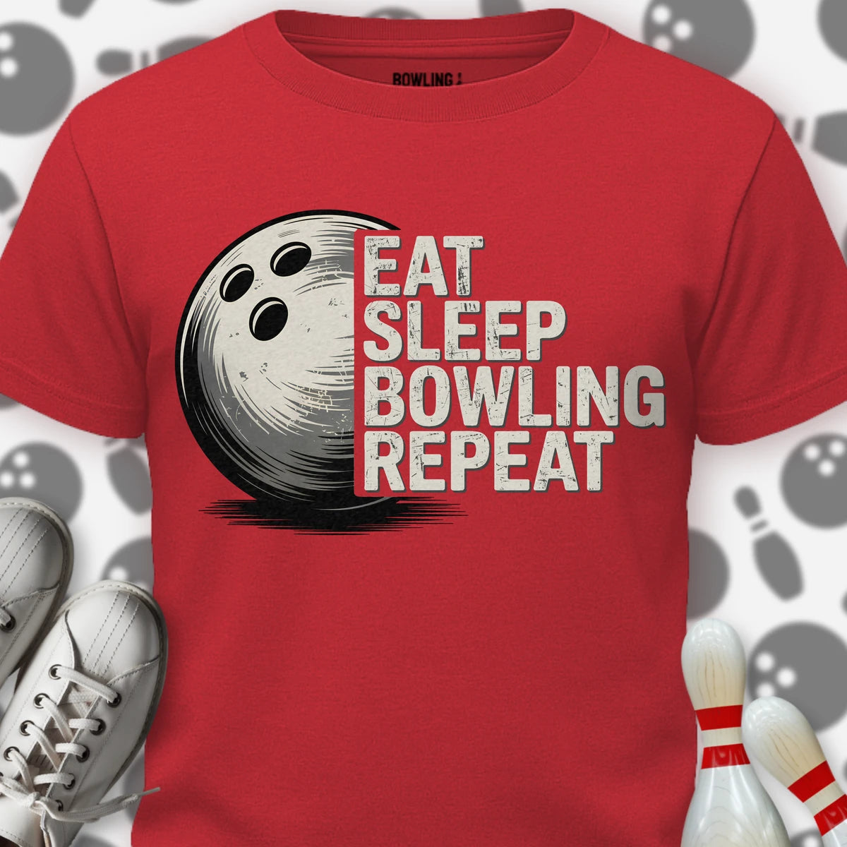 Eat Sleep Bowling Repeat T-Shirt
