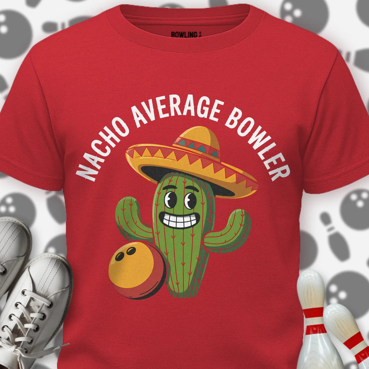 Nacho Average Bowler Cactus T-Shirt