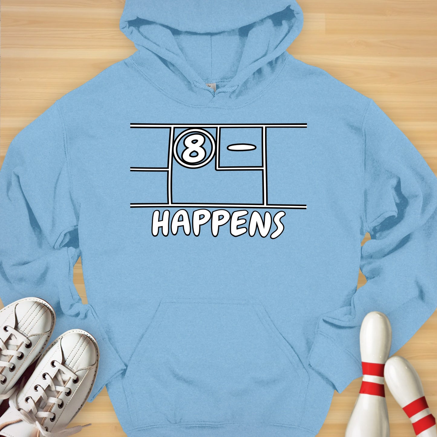 Split Happens Cartoon Hoodie